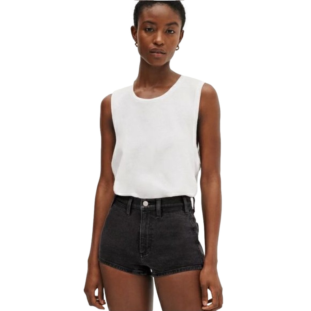 Denim Forum the Lola Clean Cheeky Shorts 25